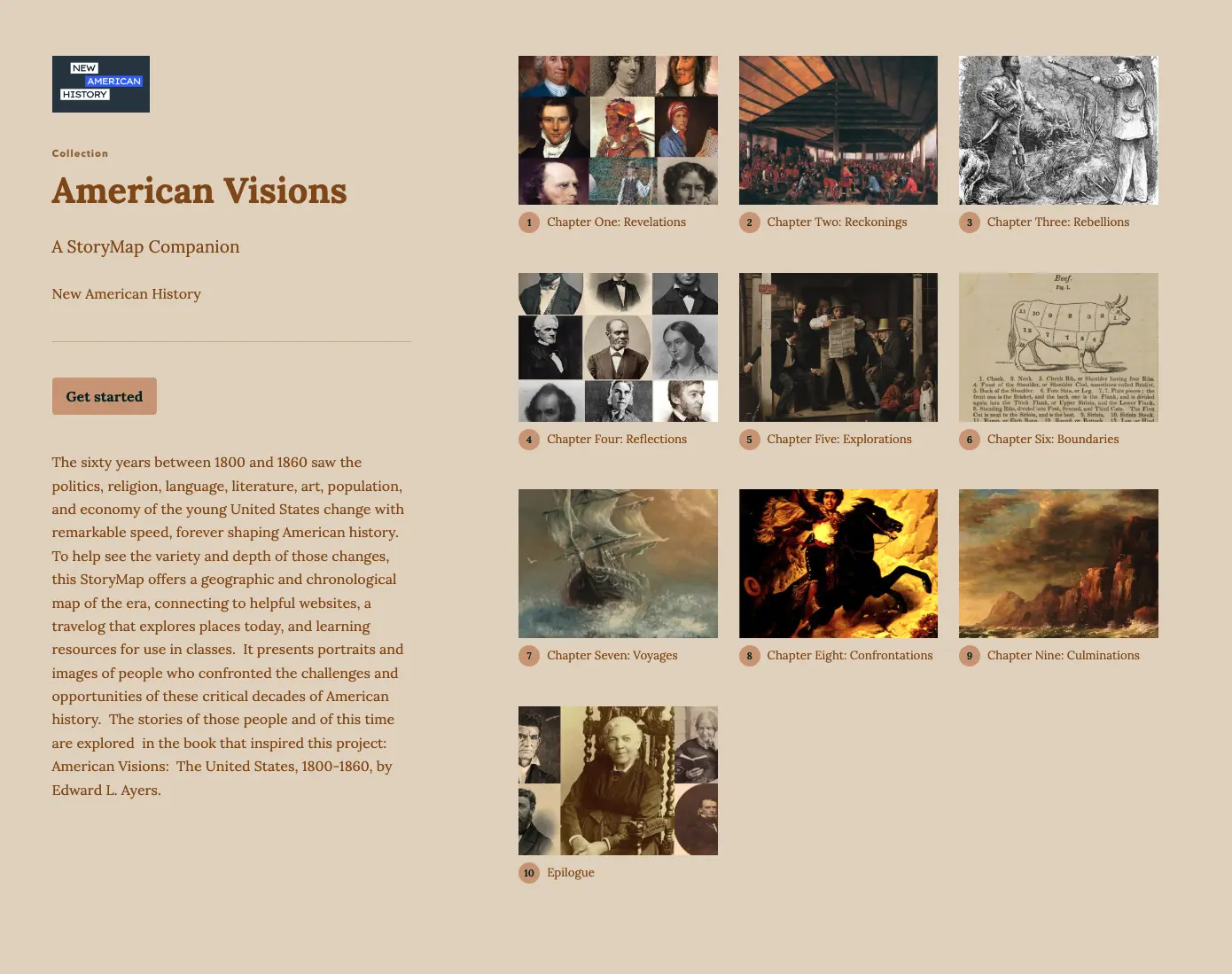 American Visions: A StoryMap Companion